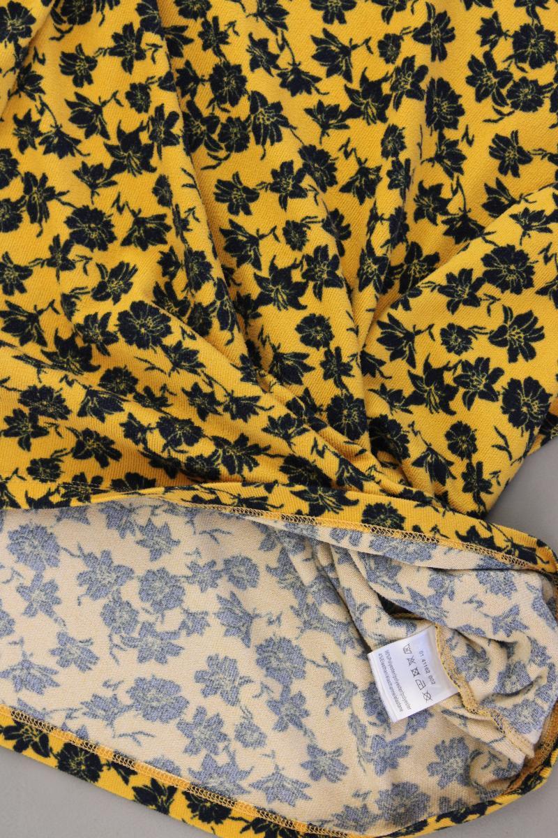 Via Cortesa Longsleeve-Shirt Gr. 36 mit Blumenmuster Langarm gelb aus Polyester