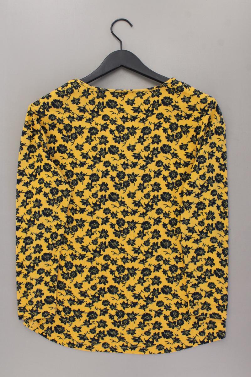 Via Cortesa Longsleeve-Shirt Gr. 36 mit Blumenmuster Langarm gelb aus Polyester