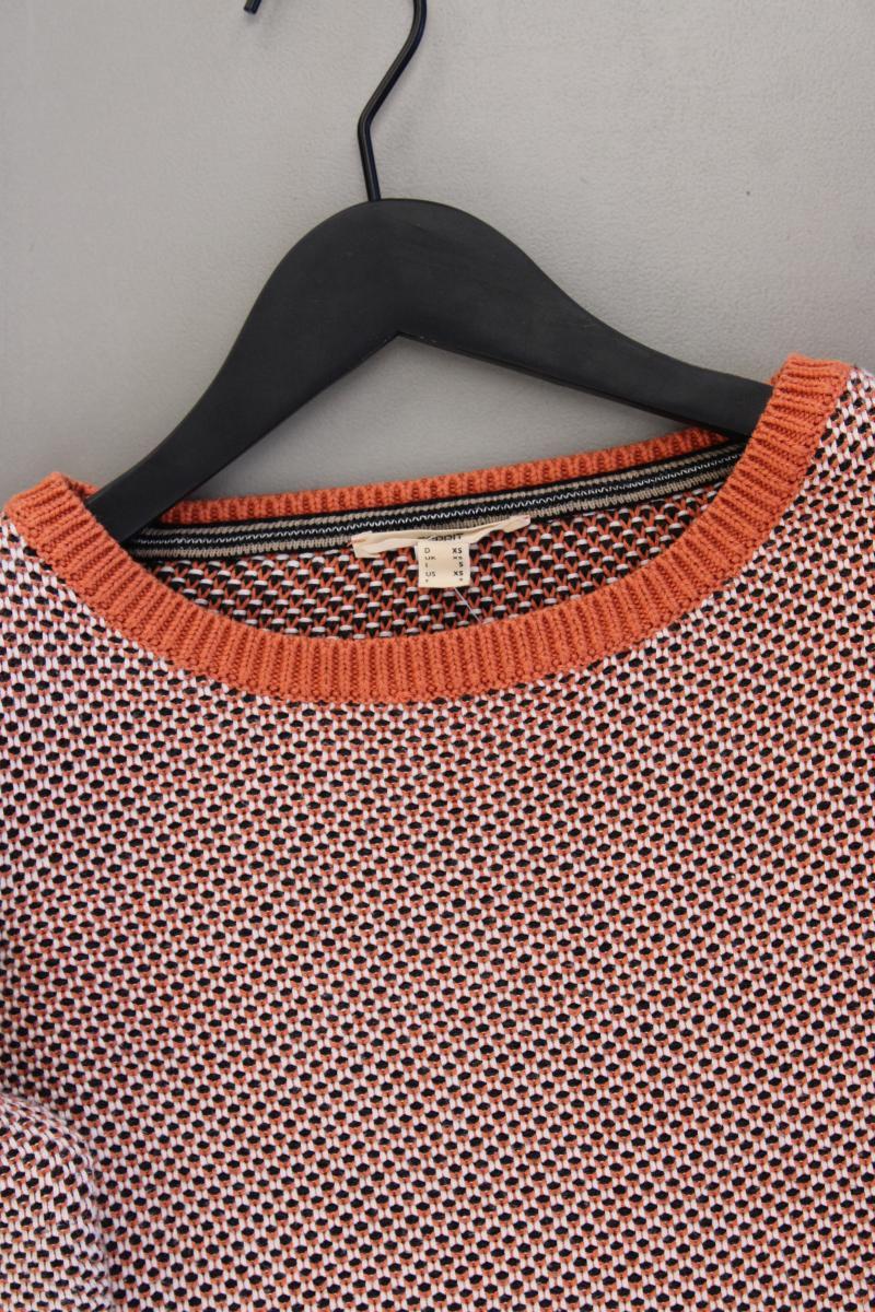 Esprit Feinstrickpullover Gr. XS orange aus Baumwolle