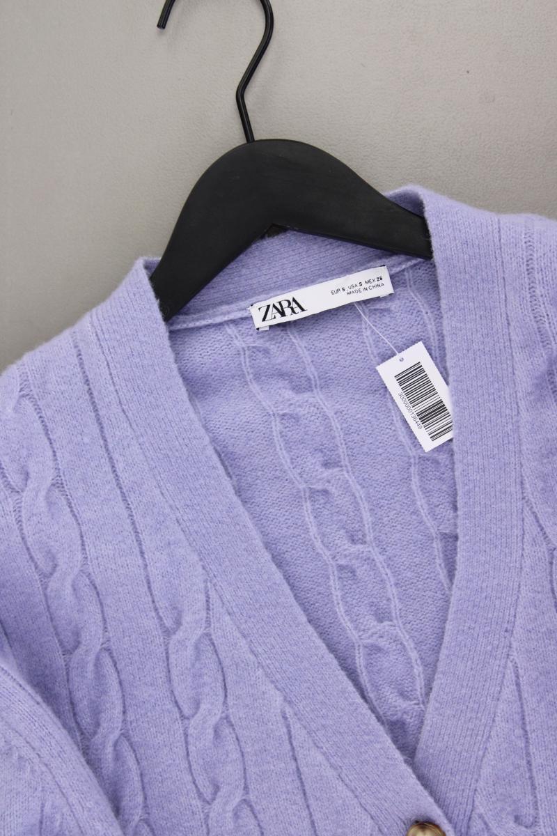 Zara Strickjacke Gr. S Langarm lila