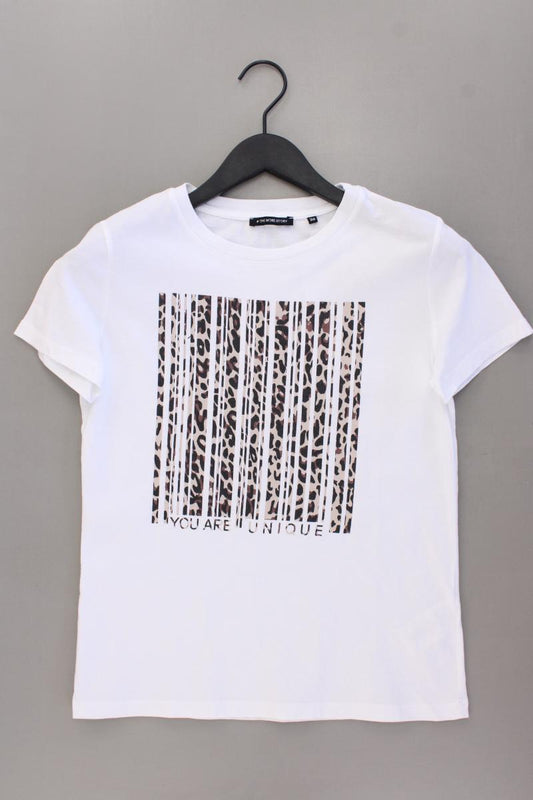 One more story Printshirt Gr. 36 Kurzarm weiß aus Baumwolle