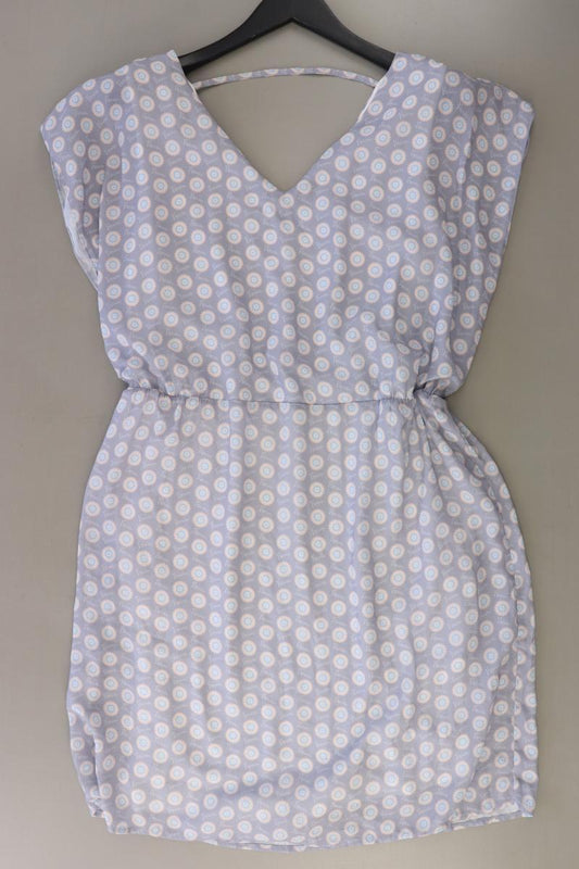 BC Best Connections Chiffonkleid Gr. 44 mit Blumenmuster Kurzarm grau