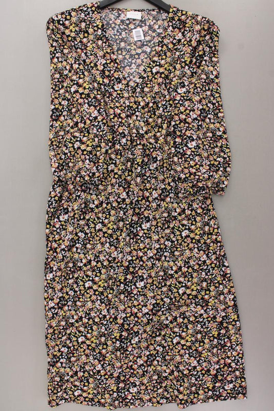 Vila Midikleid Gr. M mit Blumenmuster 3/4 Ärmel mehrfarbig aus Polyester