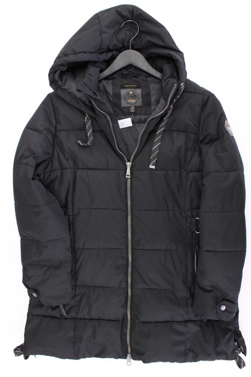 GIGA DX Wintermantel Gr. 46 neuwertig schwarz aus Polyester