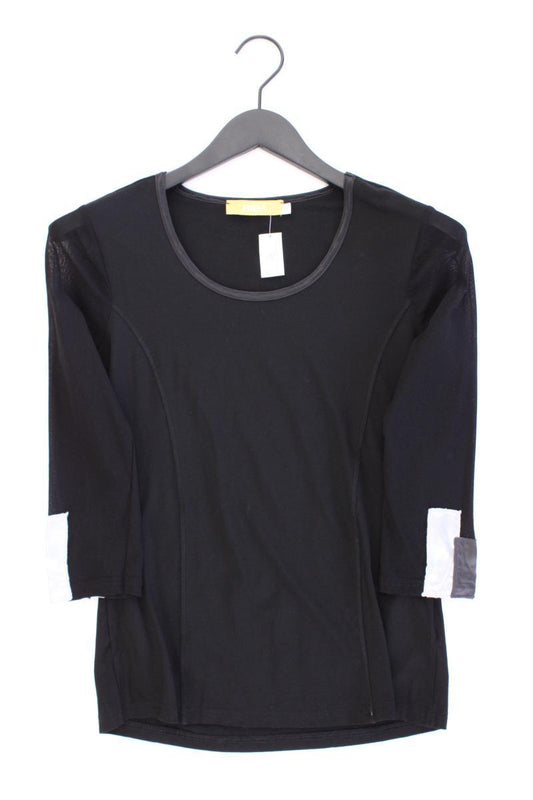 Biba Slim Shirt Gr. M 3/4 Ärmel schwarz aus Baumwolle