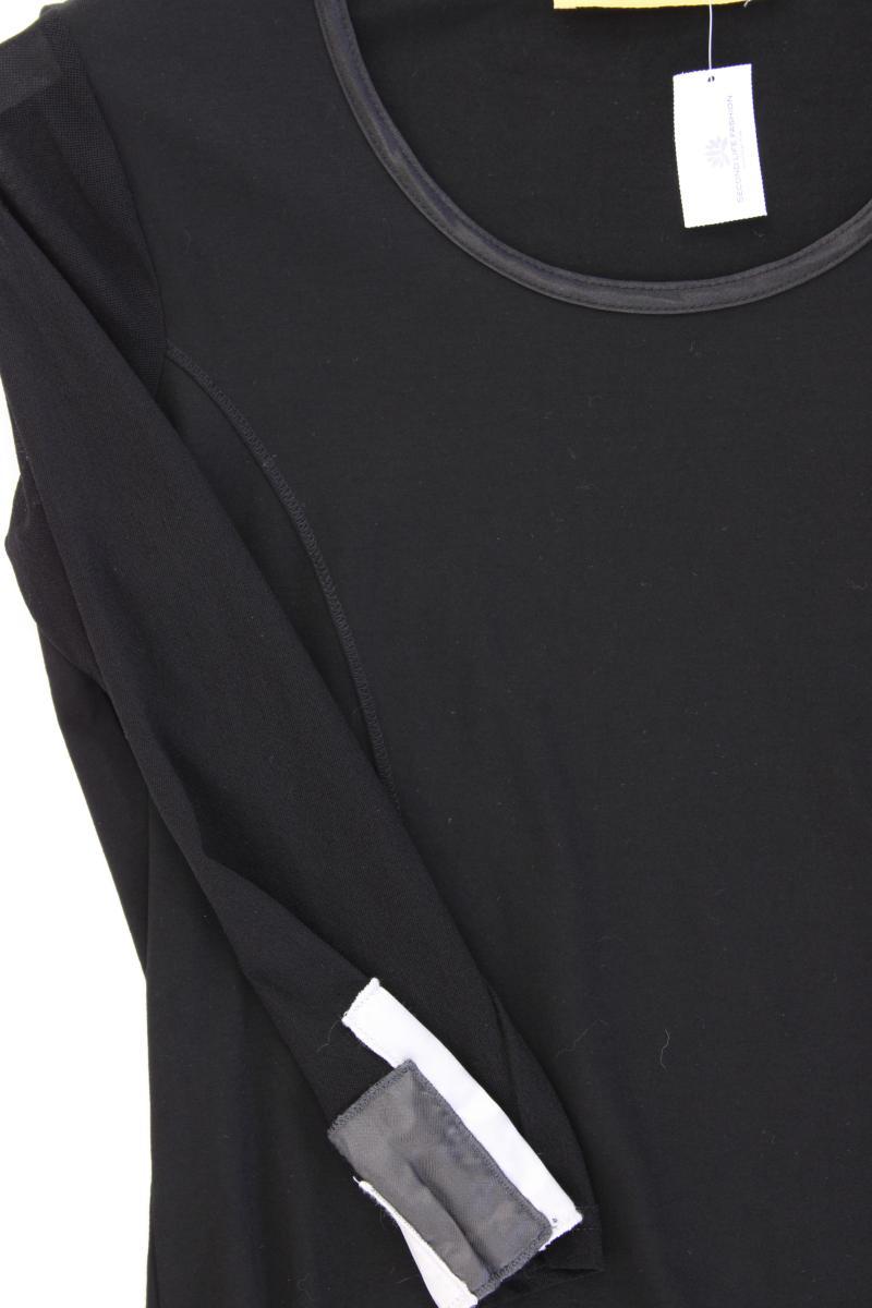 Biba Slim Shirt Gr. M 3/4 Ärmel schwarz aus Baumwolle