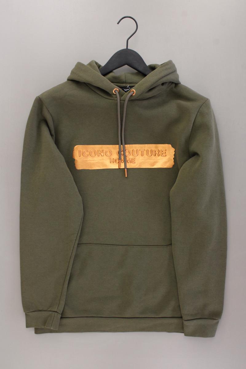Icono Hoodie für Herren Gr. M neuwertig olivgrün aus Baumwolle