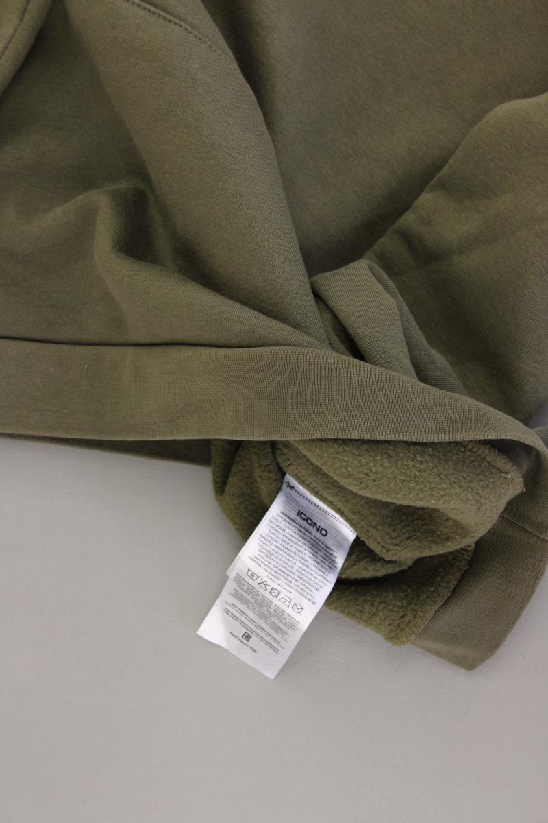 Icono Hoodie für Herren Gr. M neuwertig olivgrün aus Baumwolle
