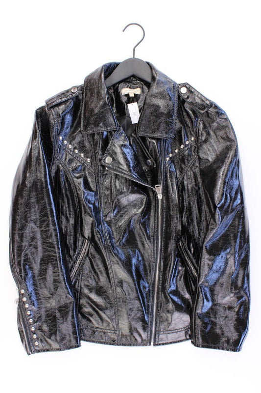 Sarah Kern Bikerjacke Gr. 40 schwarz aus Polyester