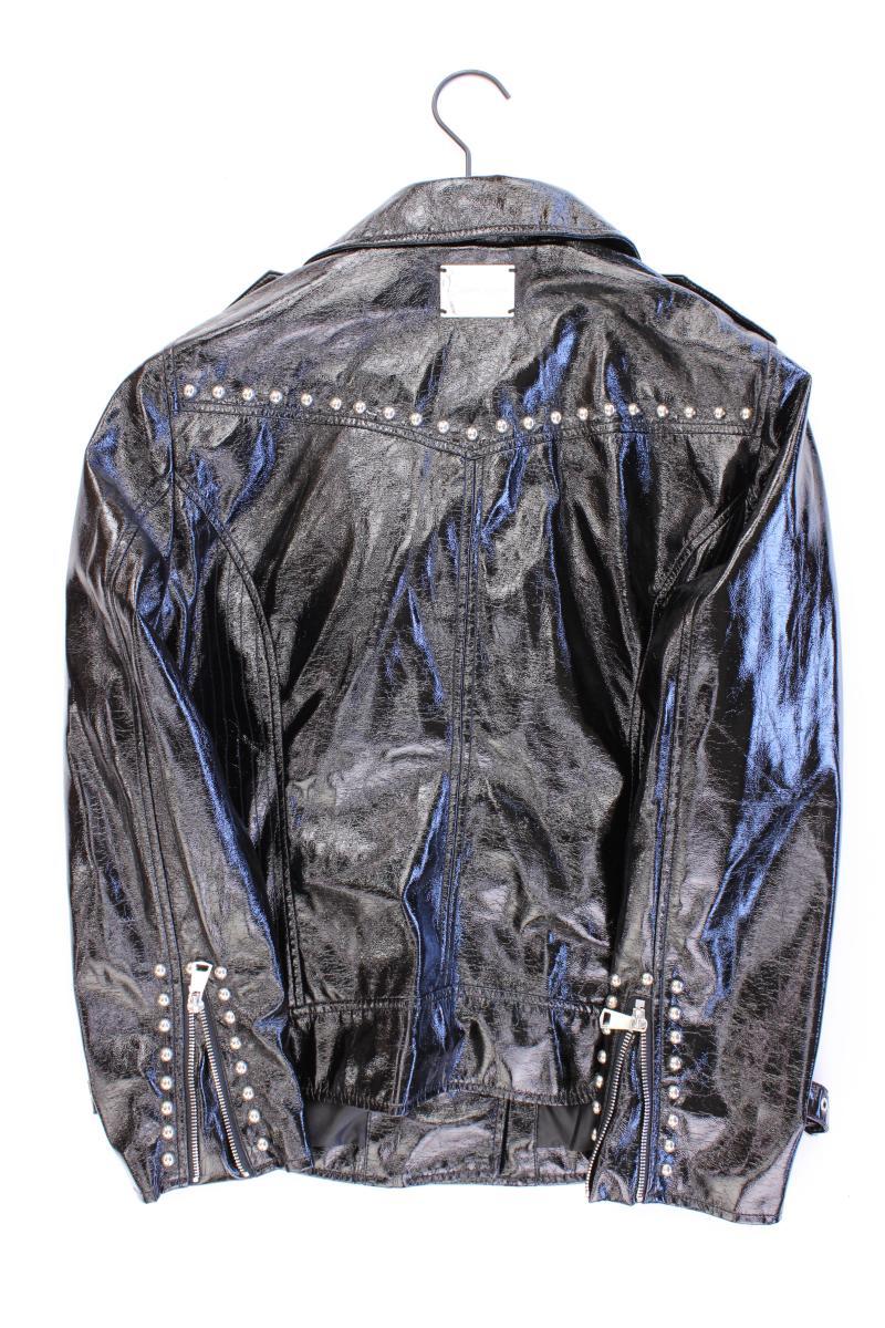 Sarah Kern Bikerjacke Gr. 40 schwarz aus Polyester