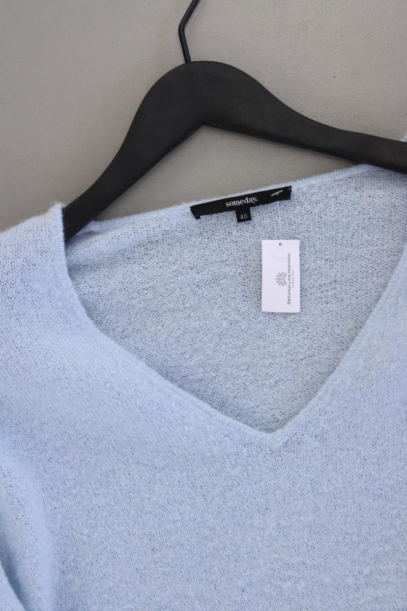 someday. Pullover Modell Tilki Gr. 40 blau aus Polyester