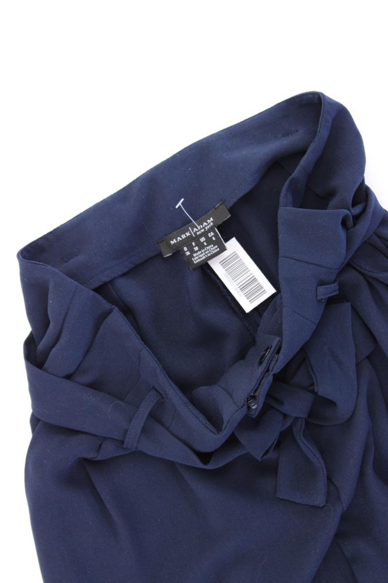 MARK ADAM Paperbag Hose Gr. 36 mit Gürtel blau aus Polyester