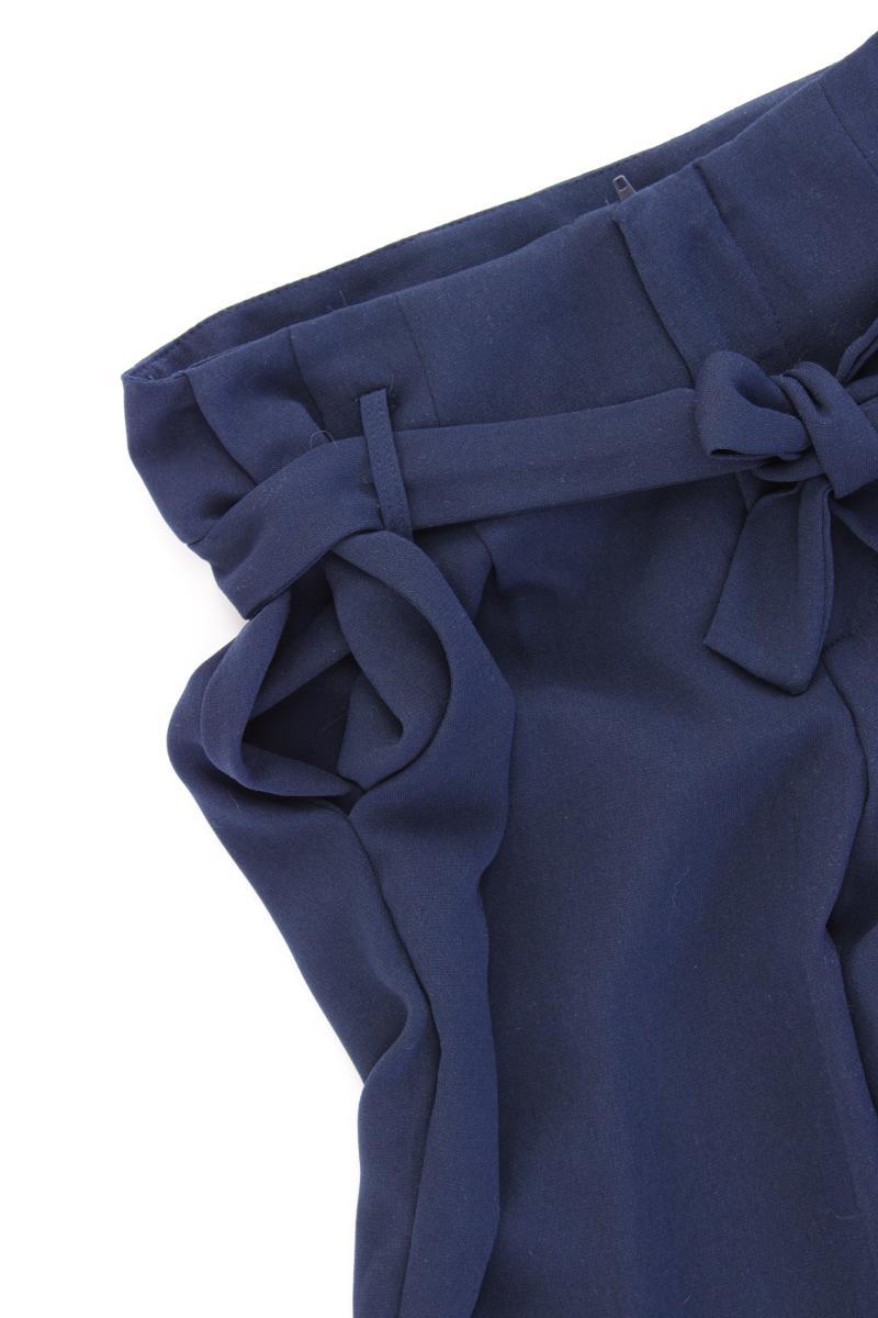 MARK ADAM Paperbag Hose Gr. 36 mit Gürtel blau aus Polyester