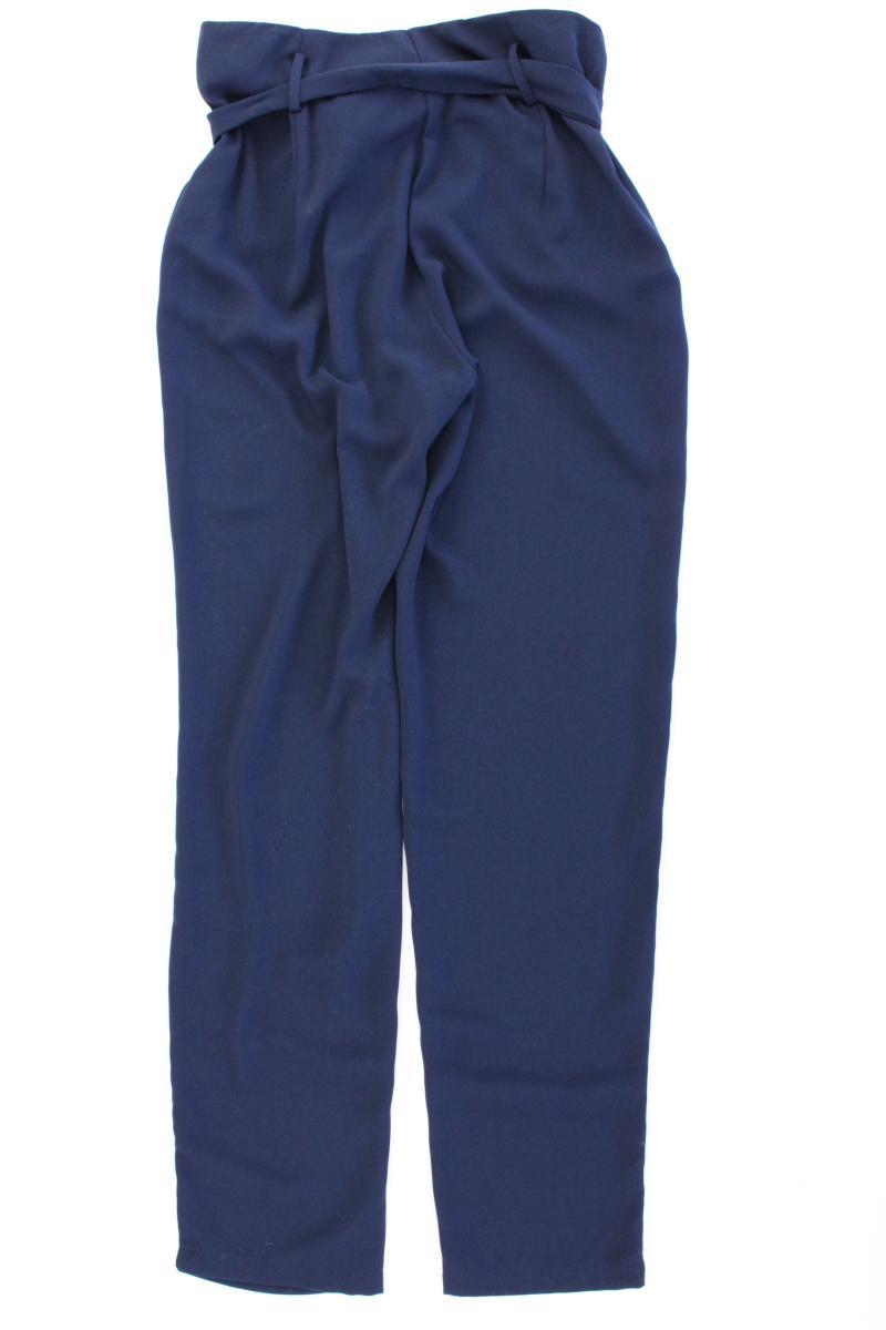MARK ADAM Paperbag Hose Gr. 36 mit Gürtel blau aus Polyester