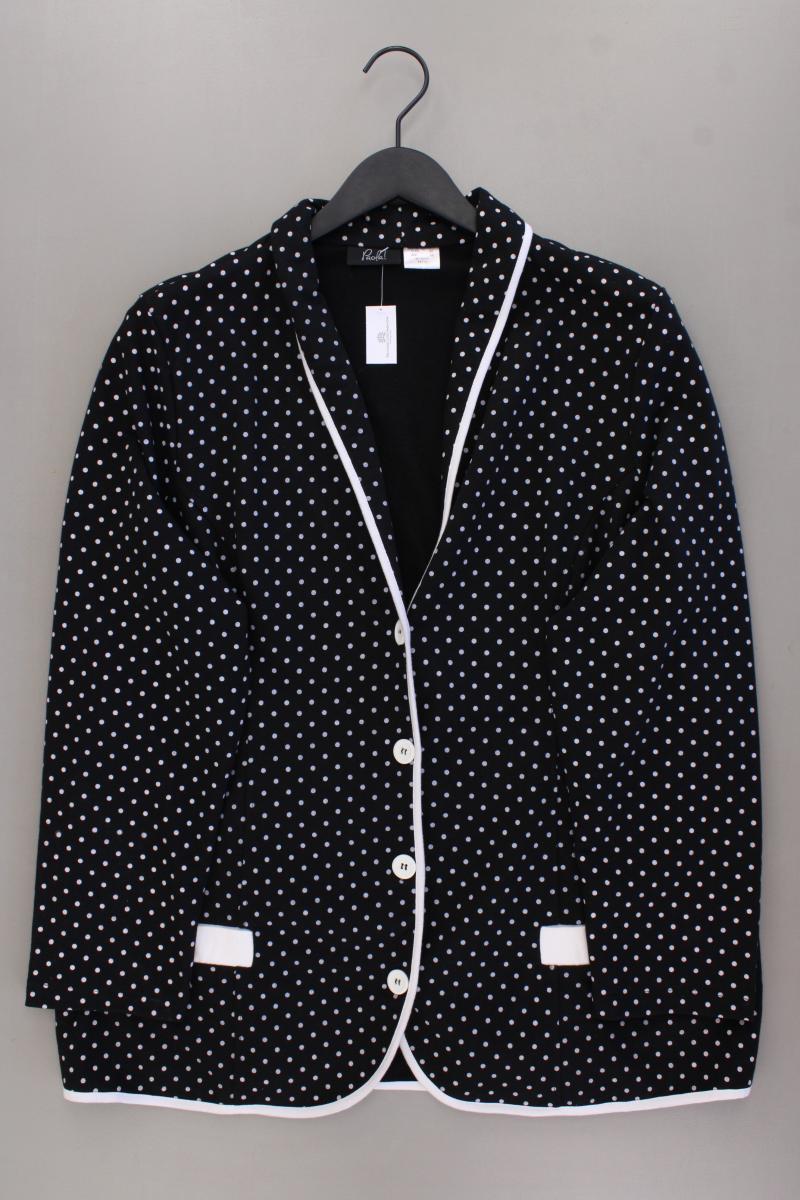 Paola Longblazer Gr. 50 gepunktet schwarz aus Baumwolle