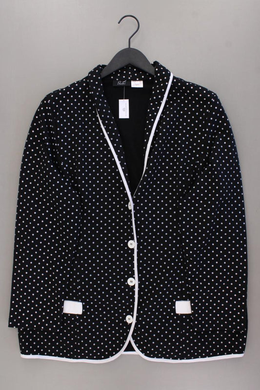 Paola Longblazer Gr. 50 gepunktet schwarz aus Baumwolle