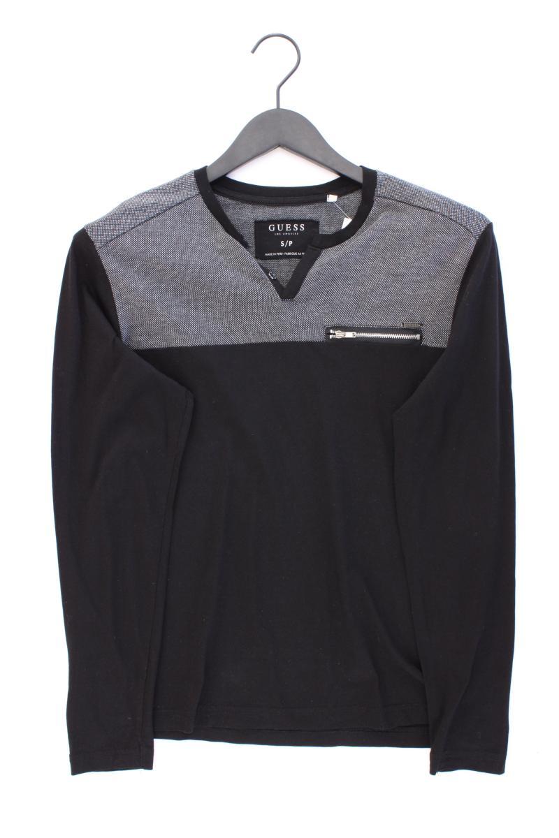 Guess Longsleeve-Shirt für Herren Gr. S Langarm schwarz