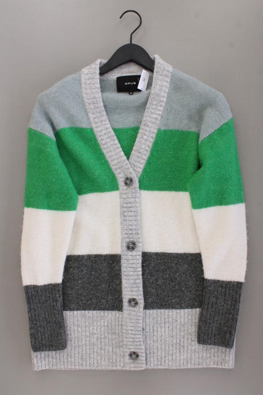 Opus Strickjacke Modell Damin Gr. 38 gestreift Langarm mehrfarbig aus Polyamid