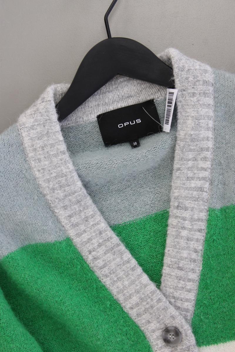 Opus Strickjacke Modell Damin Gr. 38 gestreift Langarm mehrfarbig aus Polyamid