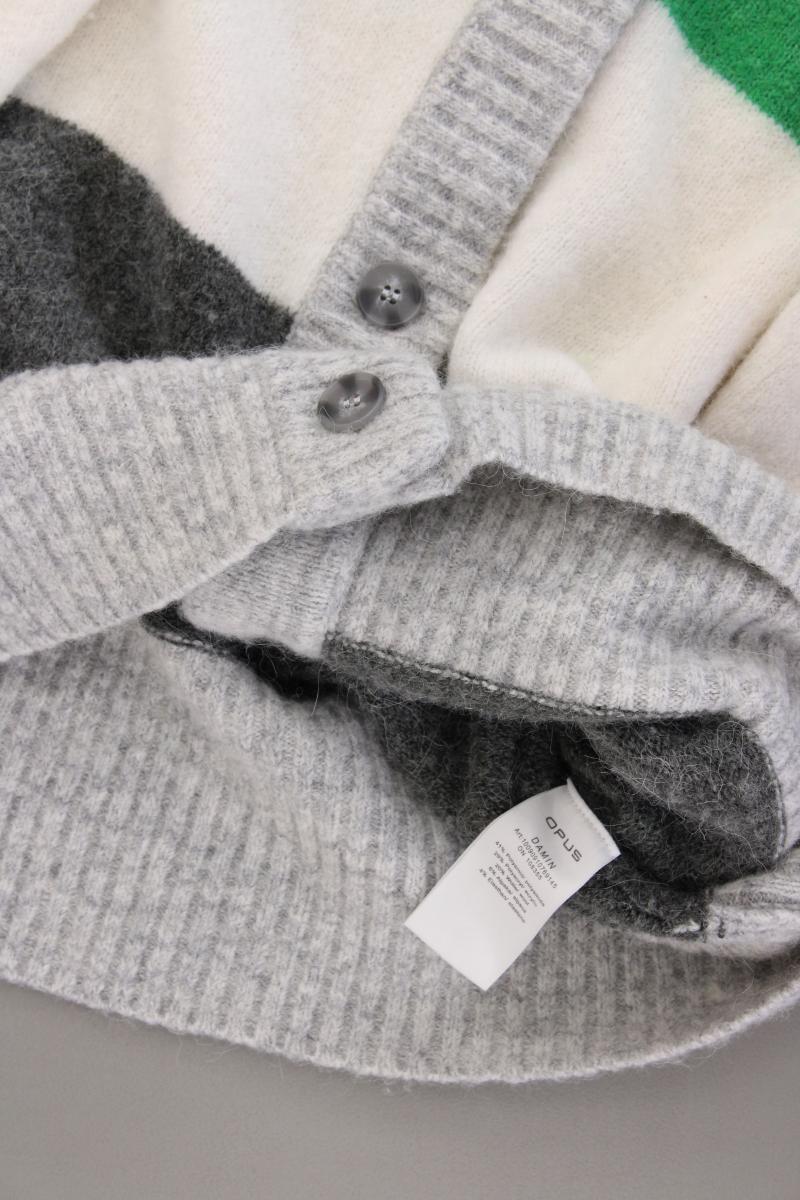 Opus Strickjacke Modell Damin Gr. 38 gestreift Langarm mehrfarbig aus Polyamid