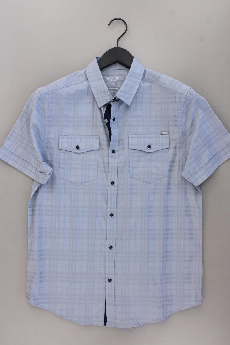 Guess Kurzarmhemd für Herren Gr. S blau