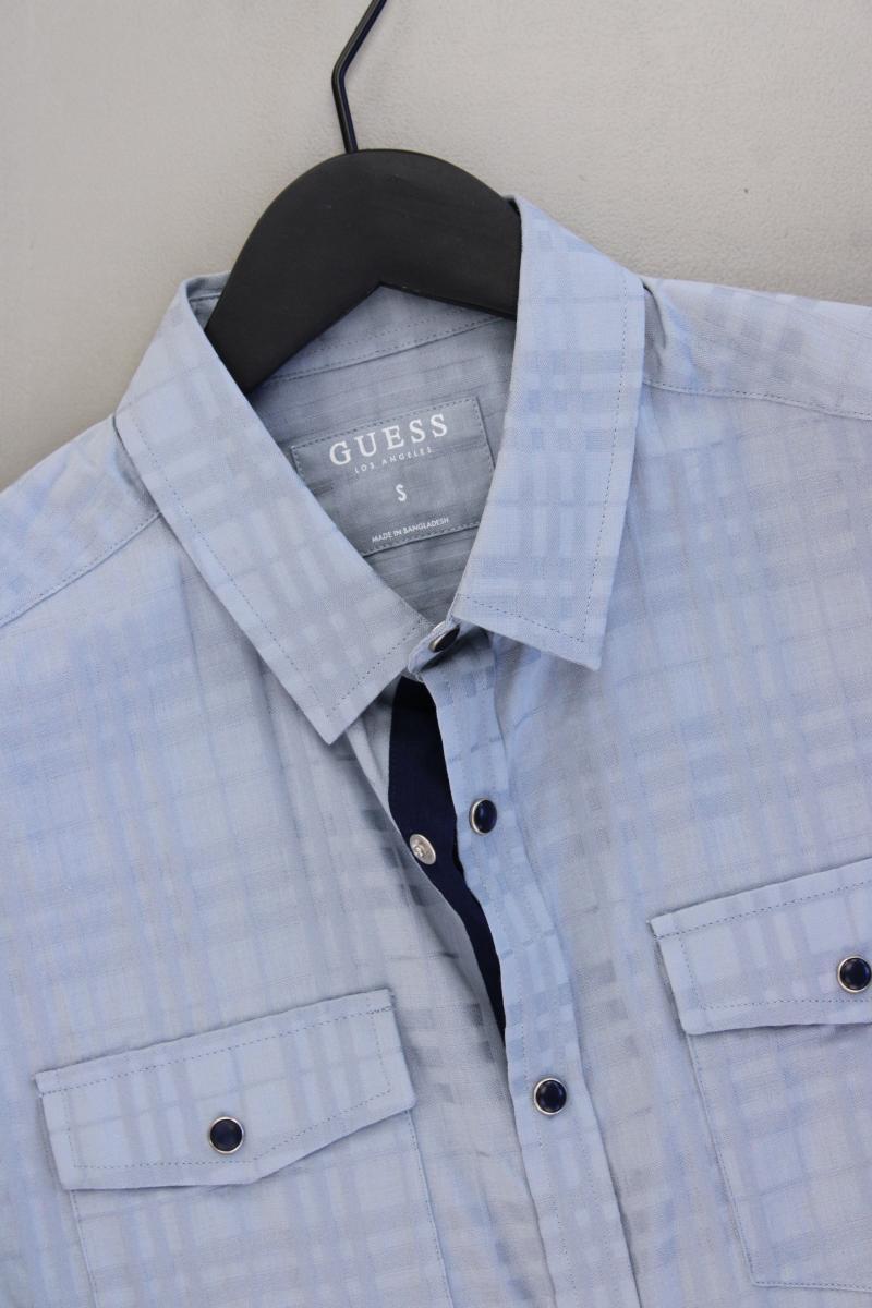 Guess Kurzarmhemd für Herren Gr. S blau