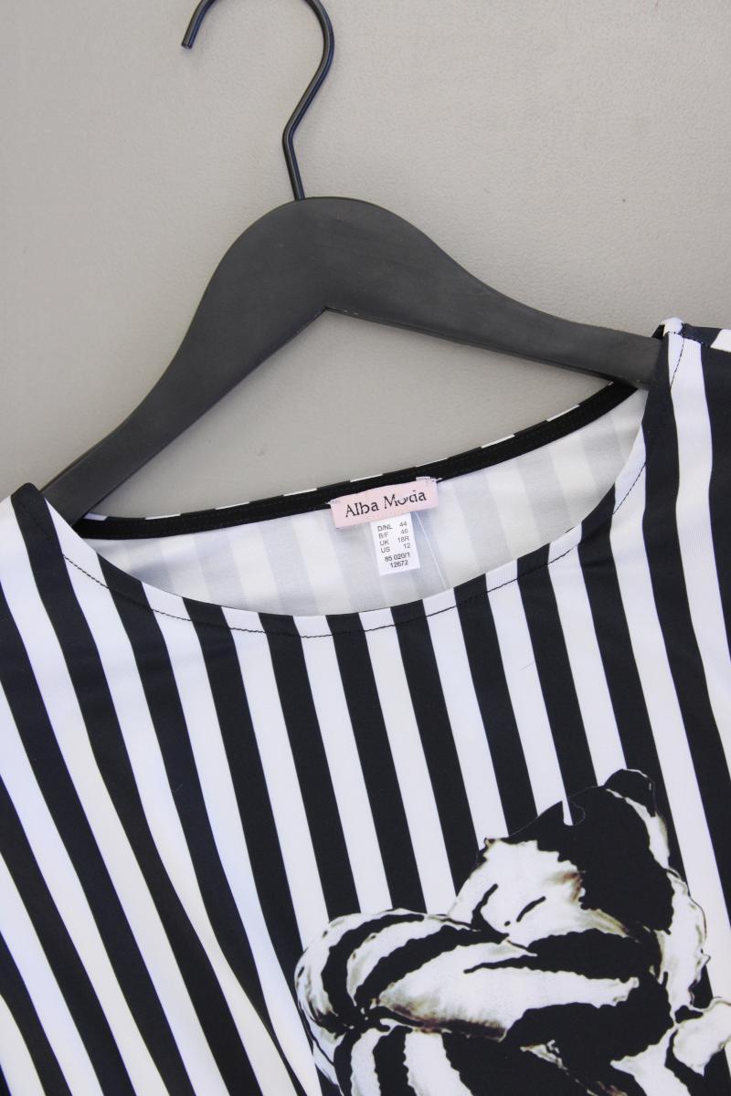 Alba Moda Ringelshirt Gr. 44 gestreift neuwertig 3/4 Ärmel schwarz