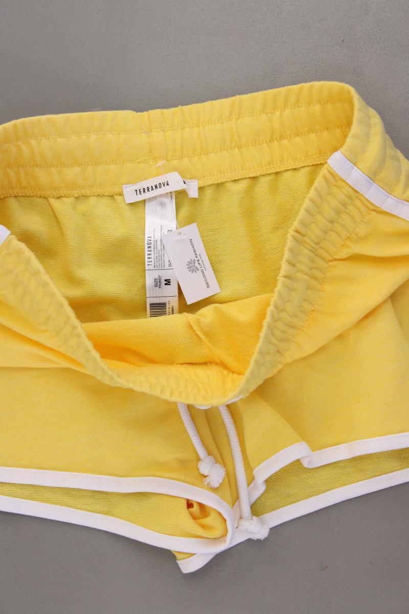 TERRANOVA Sweatshorts Gr. M gelb aus Baumwolle