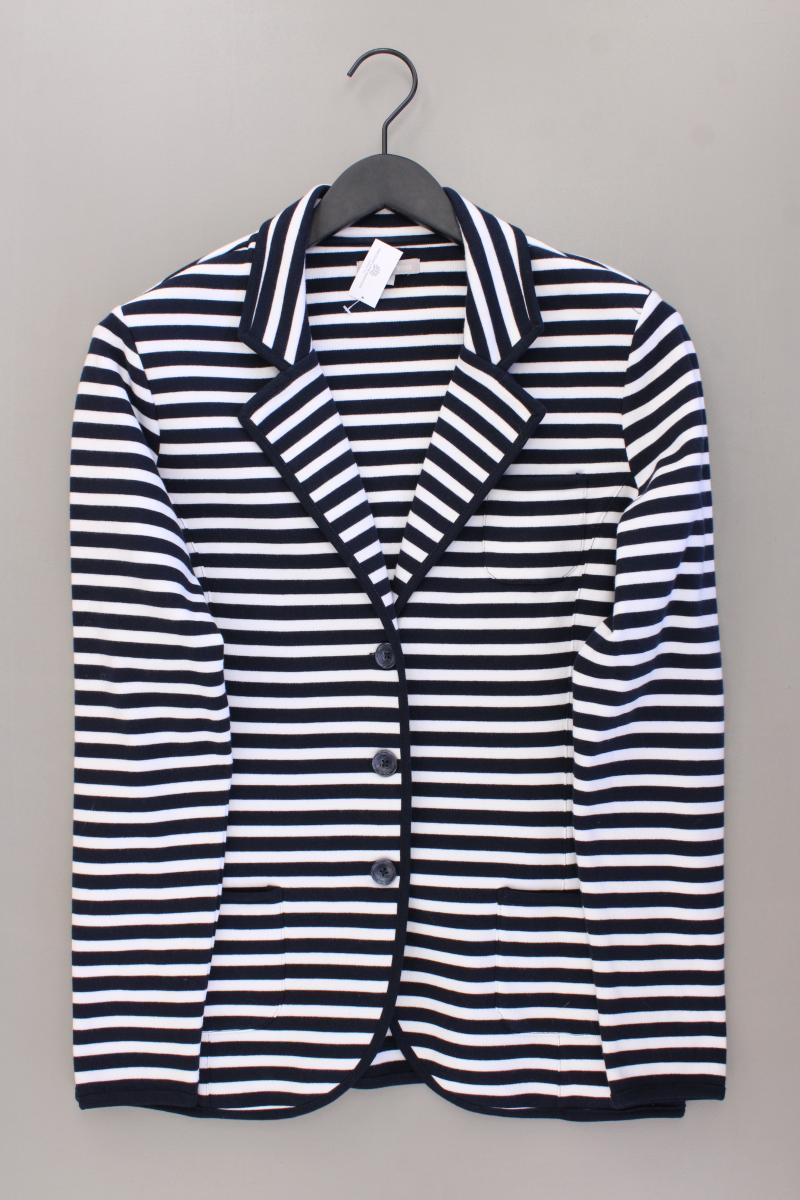 Marco Pecci Longblazer Gr. 42 gestreift blau aus Baumwolle