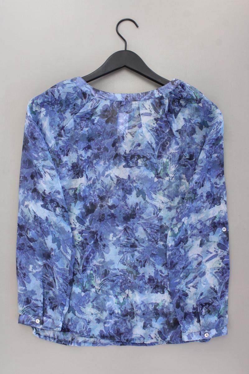 Street One Langarmbluse Gr. 38 mit Blumenmuster blau