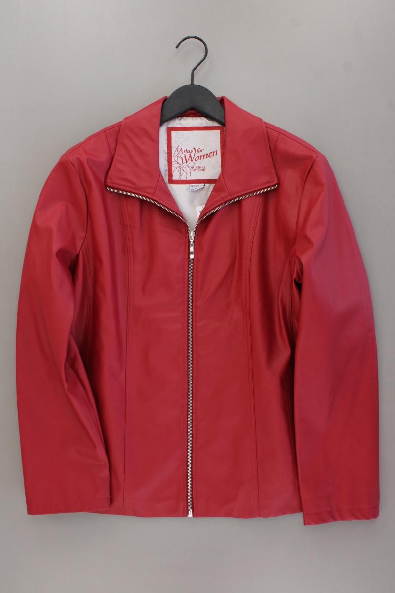 Atlas For Women Kunstlederjacke Gr. 44/46 neuwertig rot aus Polyurethan