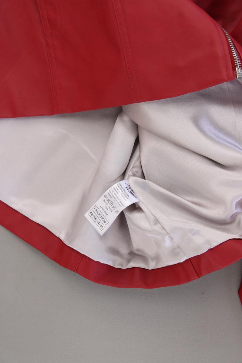 Atlas For Women Kunstlederjacke Gr. 44/46 neuwertig rot aus Polyurethan