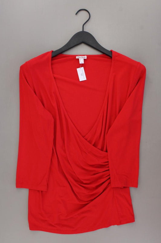 Alba Moda Shirt mit V-Ausschnitt Gr. 40 neuwertig 3/4 Ärmel rot aus Viskose