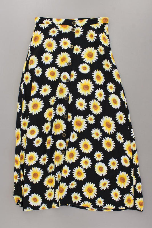 forever 21 Maxirock Gr. XS mit Blumenmuster schwarz aus Rayon