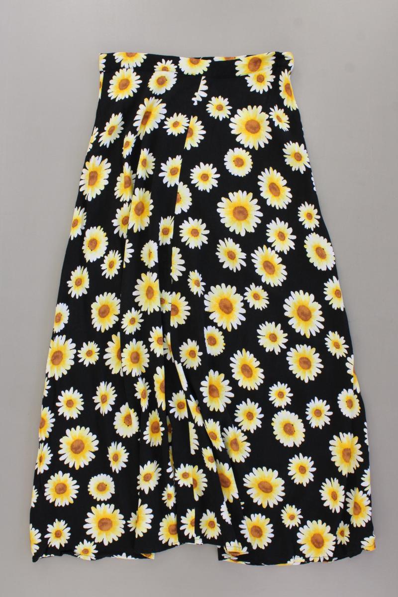 forever 21 Maxirock Gr. XS mit Blumenmuster schwarz aus Rayon