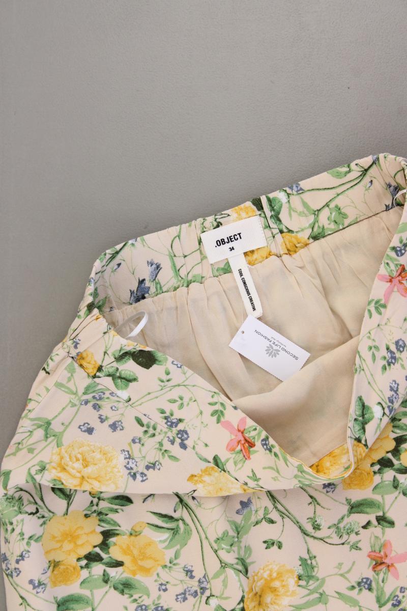 Object Maxirock Gr. 34 mit Blumenmuster mehrfarbig aus Viskose