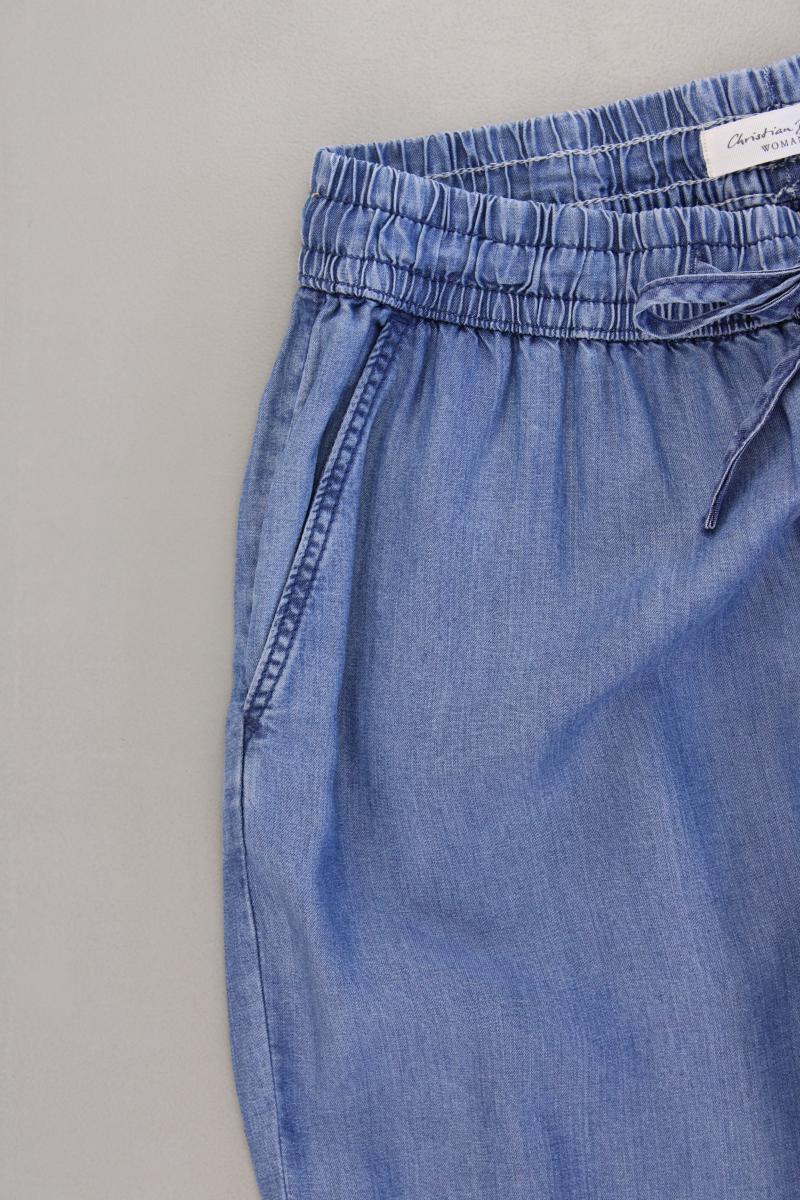 Christian Berg Stoffhose Gr. 34 neuwertig blau aus Lyocell