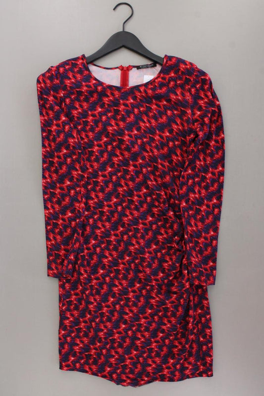 Strenesse Langarmkleid Gr. 38 mit Tierdruck rot aus Baumwolle