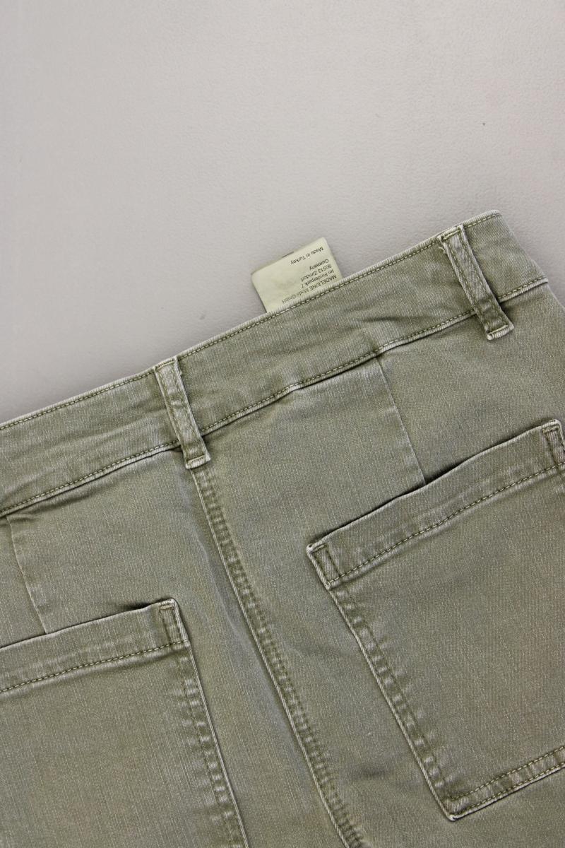 Madeleine 7/8 Jeans Gr. 36 olivgrün aus Baumwolle