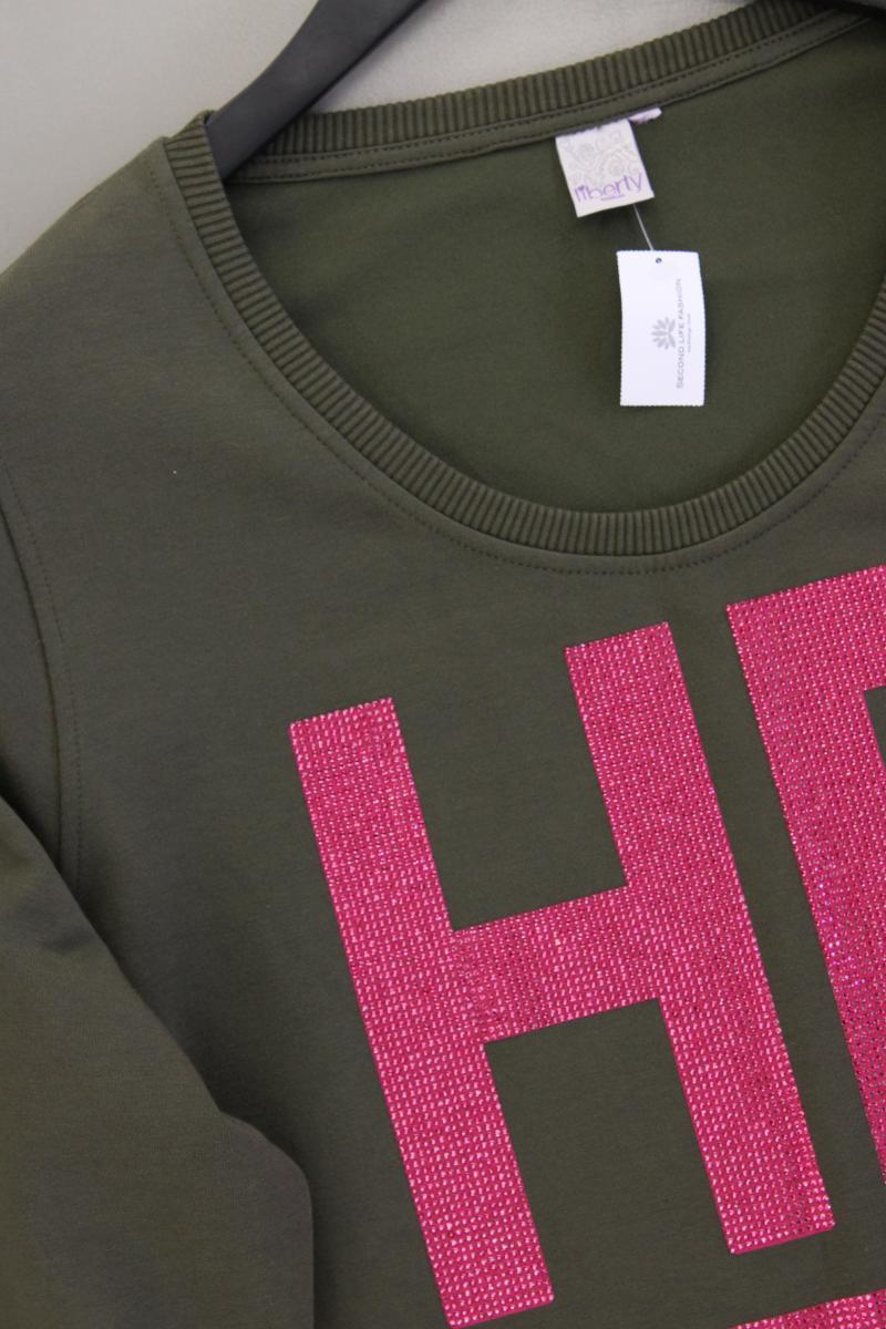Liberty Langarmkleid Gr. 48 neuwertig olivgrün