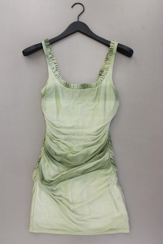 Zara Trägerkleid Gr. XS mit Batikmuster neuwertig grün aus Polyester