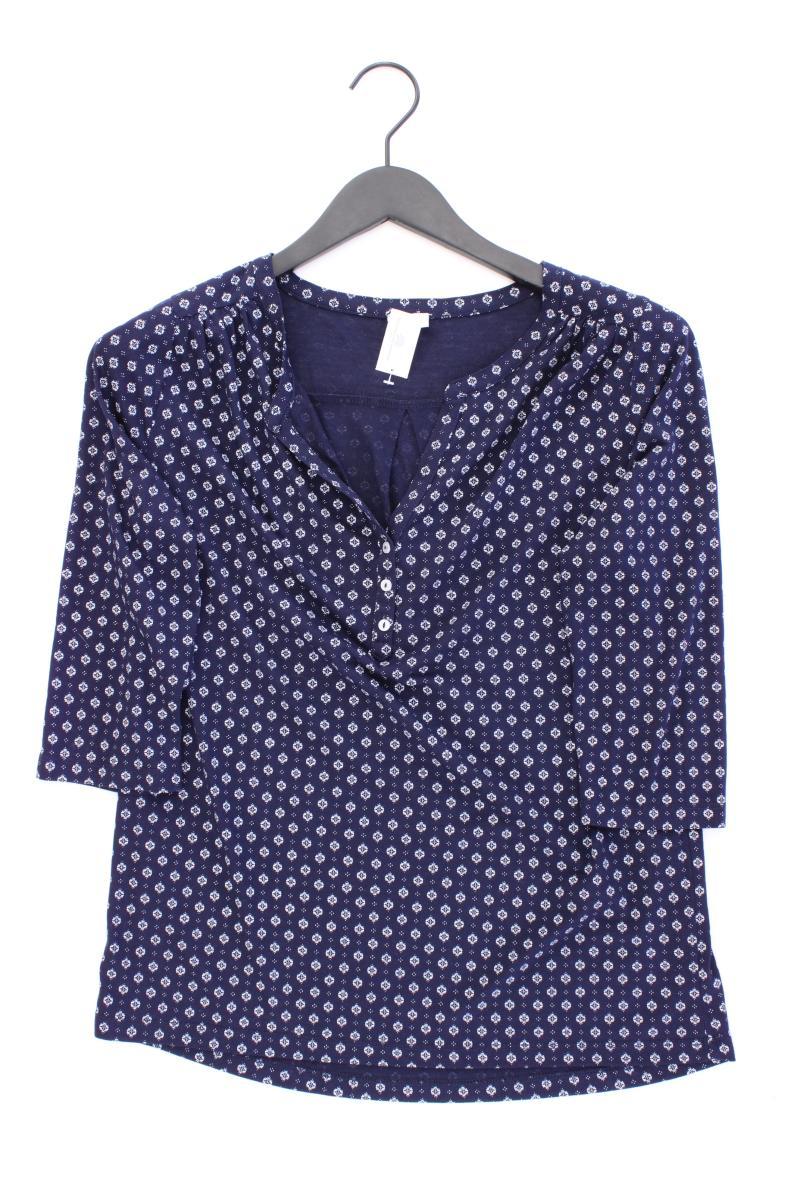 Lascana Oversize-Bluse Gr. 40/42 3/4 Ärmel blau aus Viskose