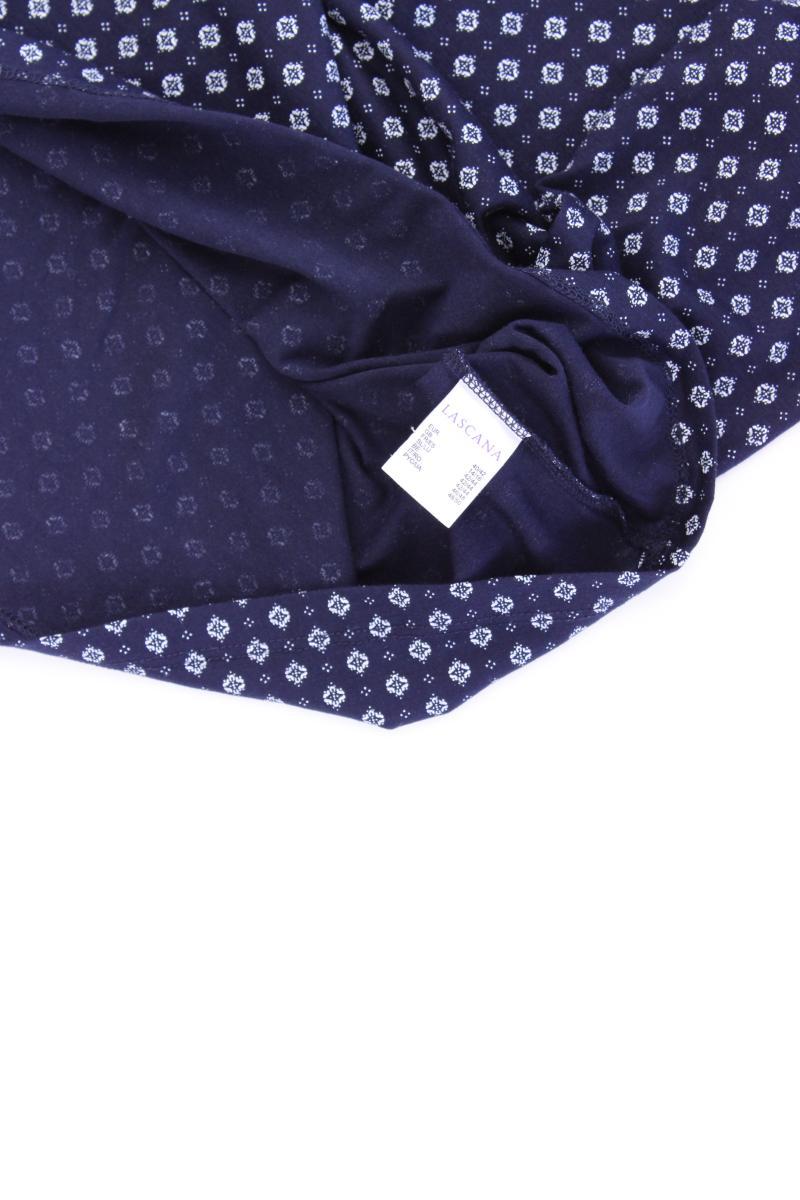 Lascana Oversize-Bluse Gr. 40/42 3/4 Ärmel blau aus Viskose