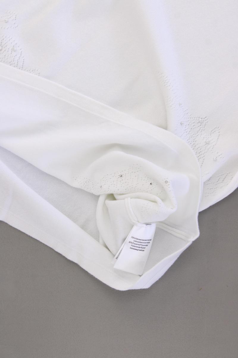 Création L. Shirt Gr. 42 Kurzarm weiß aus Viskose