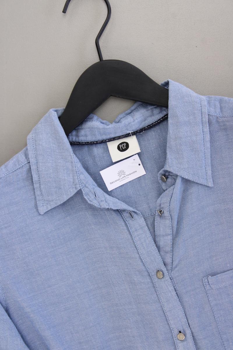 Pepper Corn Langarmbluse Gr. L blau aus Baumwolle