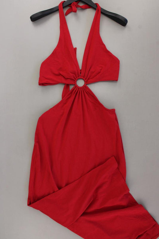 Lascana Neckholderkleid Gr. 38 Träger rot aus Modal
