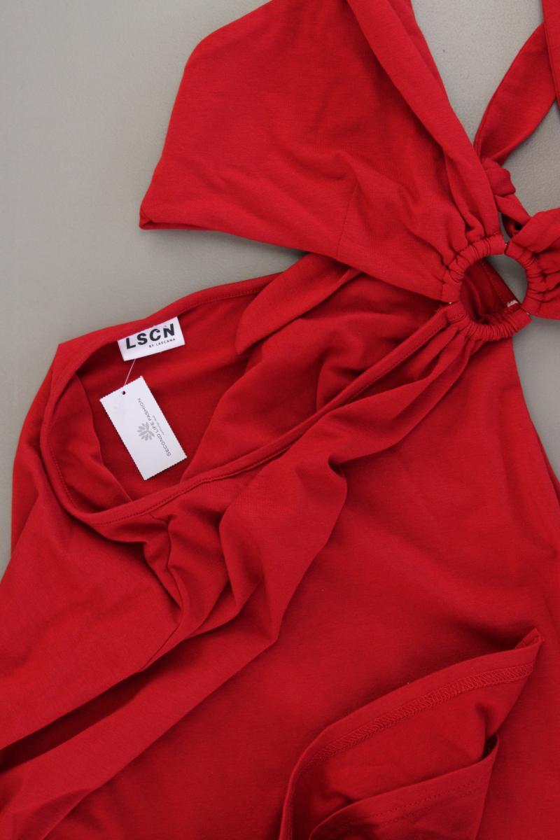 Lascana Neckholderkleid Gr. 38 Träger rot aus Modal