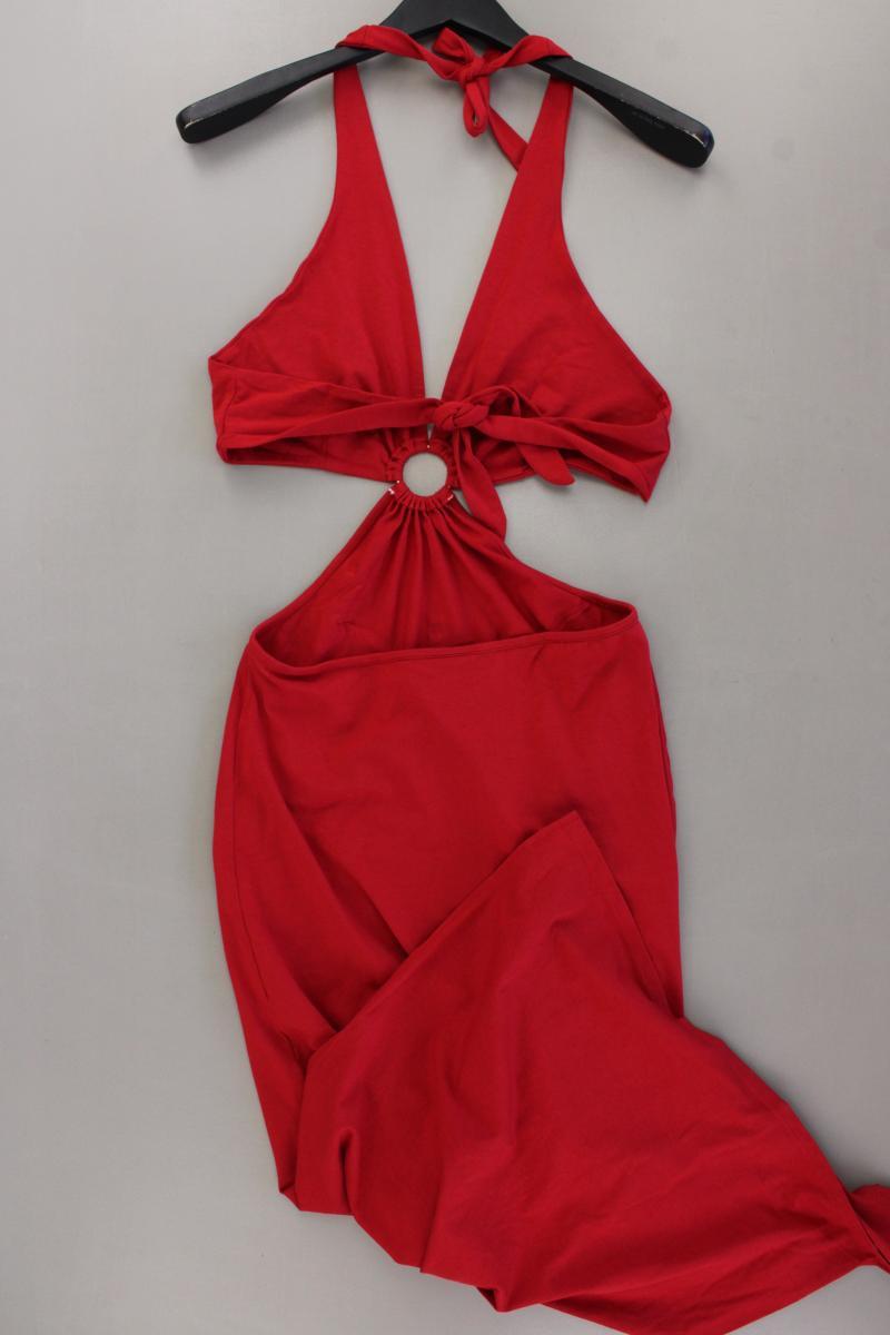 Lascana Neckholderkleid Gr. 38 Träger rot aus Modal