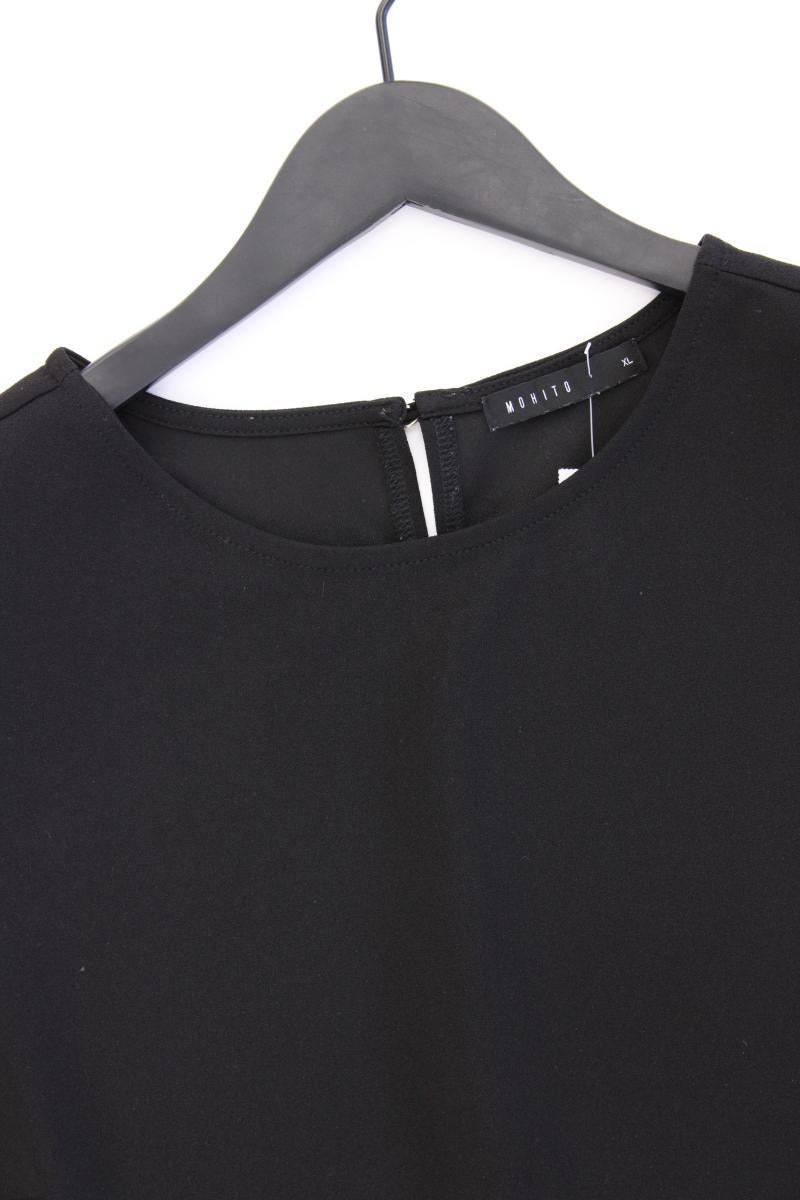 Mohito Kurzarmbluse Gr. XL schwarz aus Polyester