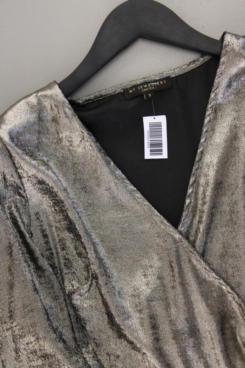 My Jewellery Abendkleid Gr. S mit Gürtel Langarm gold aus Polyester